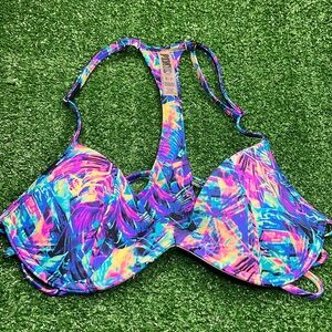 PINK Victorias Secret strappy racerback pushup bra BEAUTIFUL COLORS